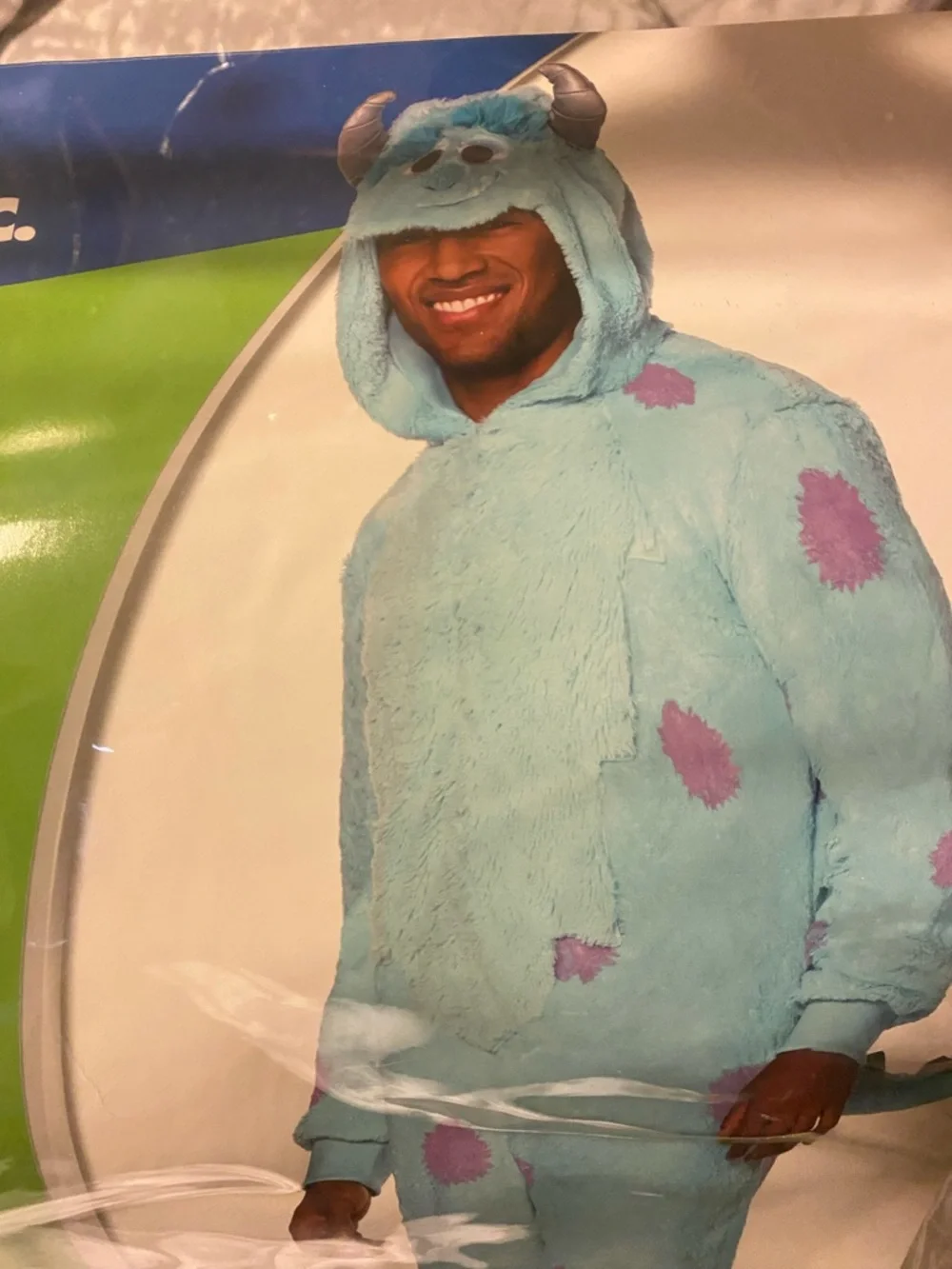 Sulley Light Blue Plush Adult Costume - Adult Large/X-Large - Picture 3 of 5